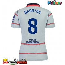 Camisa de Futebol Atletico Madrid Pablo Barrios #8 Equipamento Alternativo Mulheres 2026-27 Manga Curta
